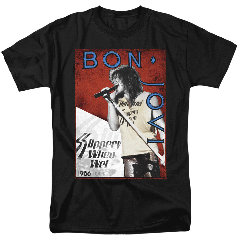 Bon Jovi, "Slippery When Wet" Mens Unisex T-Shirt - Available Sm to 5x -new
