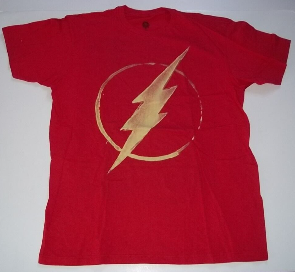 DC Comics FLASH Distressed Logo Adult XL Unisex T-Shirt - New Old  Stock