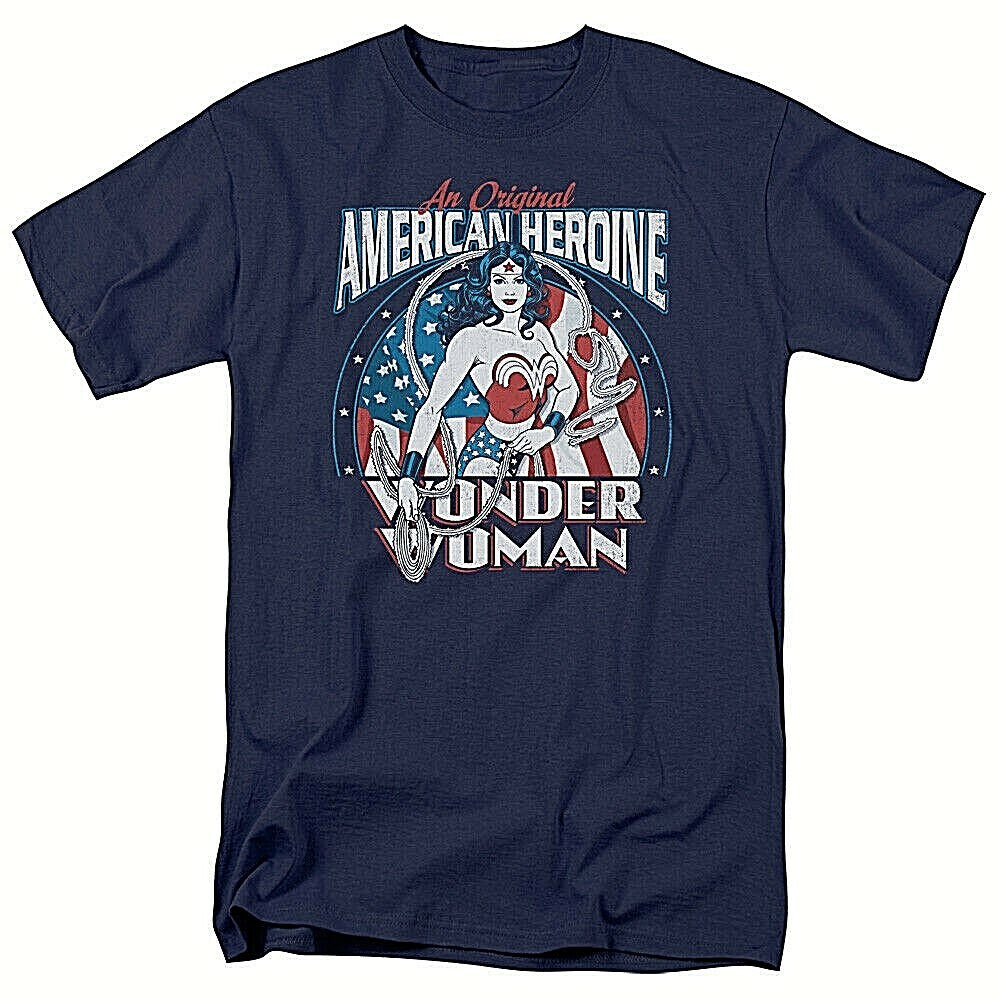 Wonder Woman "American Heroine" Mens Adult Mens T-Shirt  -Available Sm to 5x
