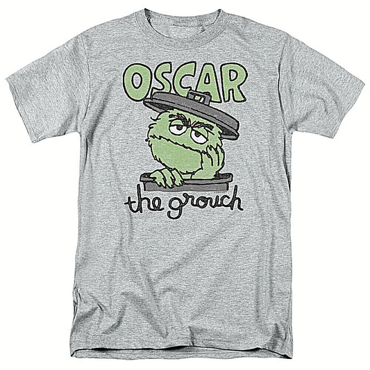Sesame Street Oscar the Grouch Mens Unisex T-Shirt, Available Sm to 3x