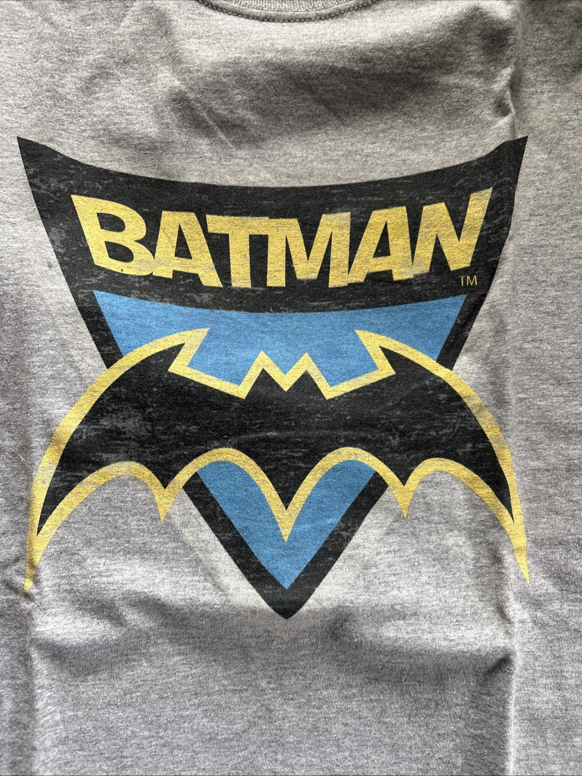 BATMAN Classic Logo Mens 2x Unisex T-shirt - New -10+ Years Old