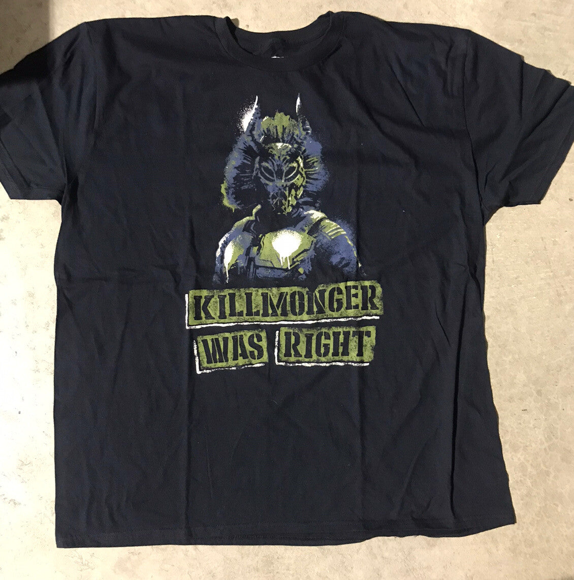 Marvel, Avengers "Killmonger Was Right" Mens Adult Unisex 3x T-Shirt - New