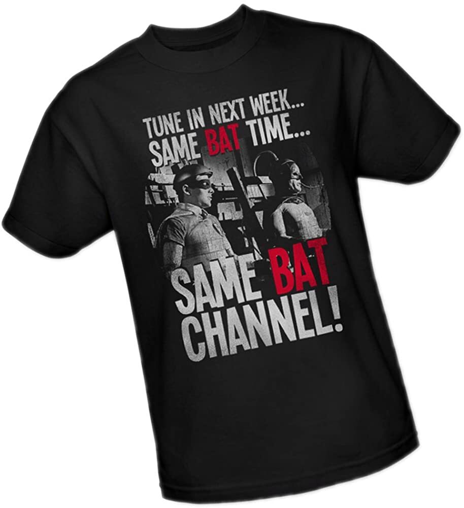 Batman 66 TV Show "Same Bat Channel"  Mens Unisex T-Shirt -Available Sm to 5x