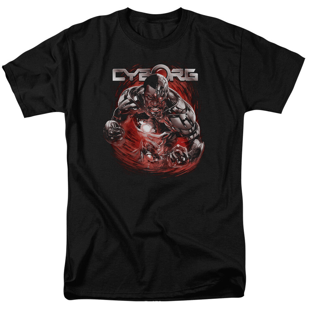 DC Comics "Modern" Cyborg Mens Unisex T-Shirt, Available Sm to 5x