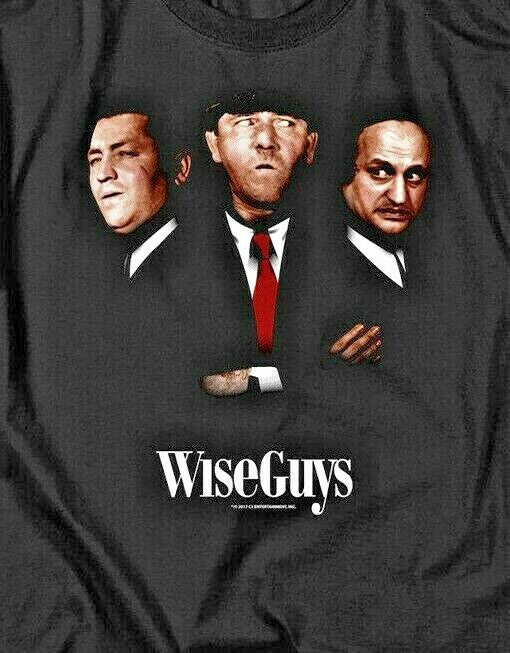 The Three Stooges, "Wise Guys" Mens Unisex T-Shirt -Available in Sm to 6x