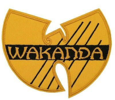 4 inches wide. A new  Black Panther "Wakanda" logo embroidered patch. Sew or iron on. New.

Please note we will always combine shipping on like items.  Any additional patch or pin will ship for 50 cent per item.  Any additional payment will be reimbursed to your Paypal account.  Thank You.