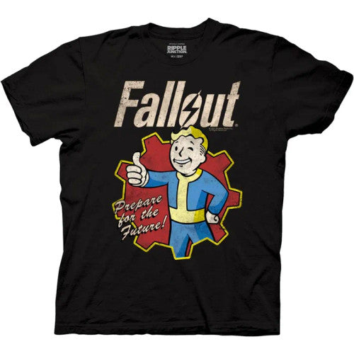 Fallout Vault Boy Thumbs Up Prepare for the Future Adult Tshirt Size S-2X