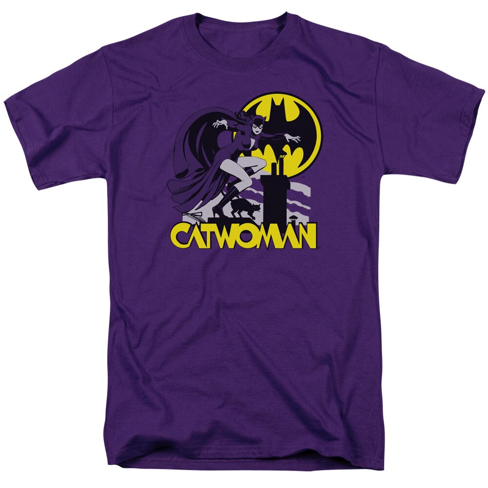 Catwoman Rooftop Cat  adult unisex t-shirt