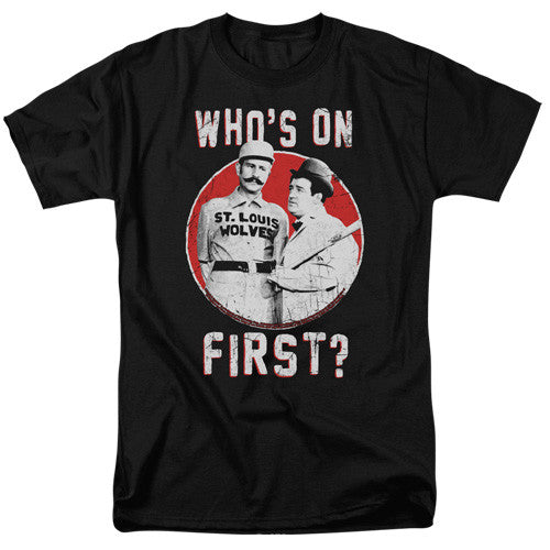 Abbott & Costello First Adult/Unisex Tshirt  Size S-3X
100% cotton high quality pre shrunk machine washable t-shirt