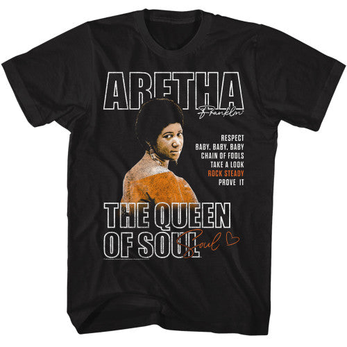 Aretha Franklin - Queen of  Soul Adult/Unisex Tshirt Size S-2X