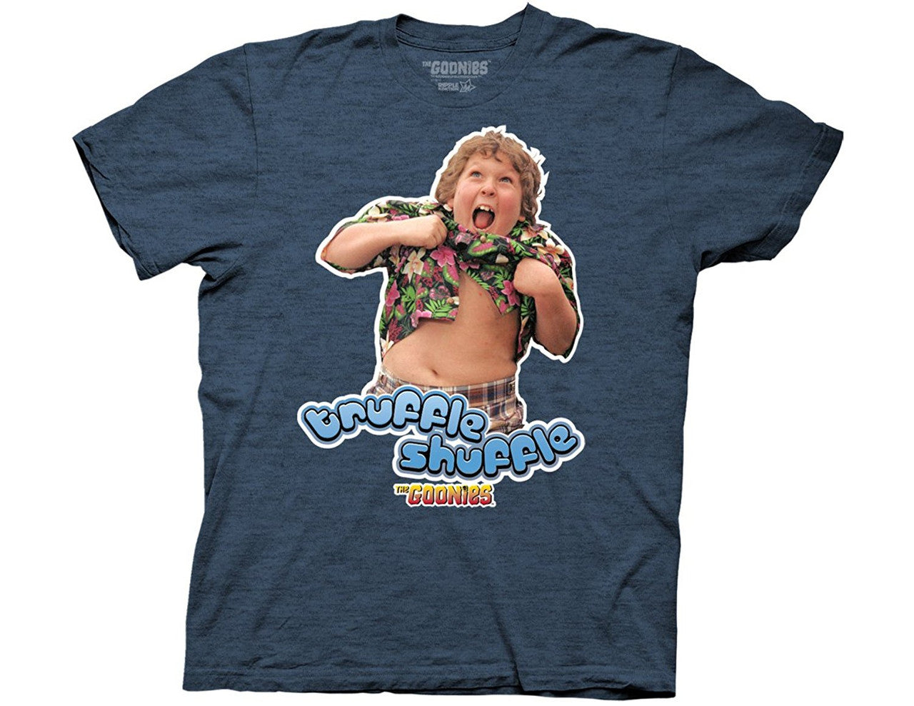 The Goonies Truffle Shuffle Adult Unisex Tshirt Size S-2X
100% Cotton High Quality Pre Shrunk Machine Washable T Shirt