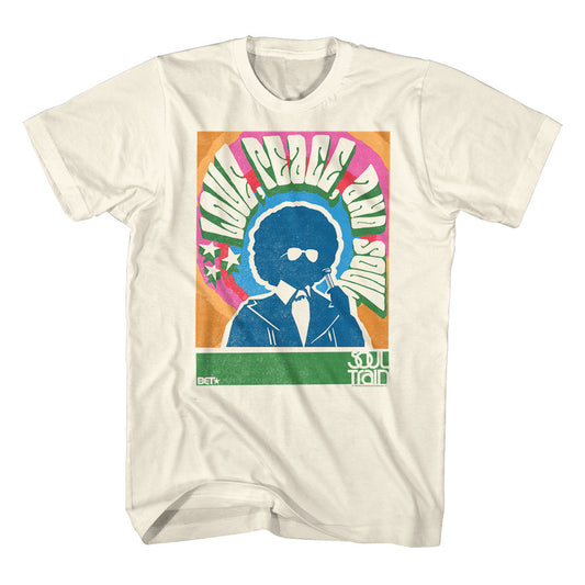 BET Love, Peace and Soul Adult/Unisex Tshirt Size S-2X
100% Cotton High Quality Pre Shrunk Machine Washable Tshirt