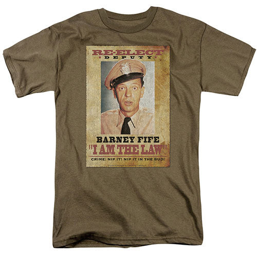 The Andy Griffith TV Show I am the Law Adult/Unisex Tshirt Size S-2X
100% Cotton High Quality Pre Shrunk Machine Washable Tshirt
