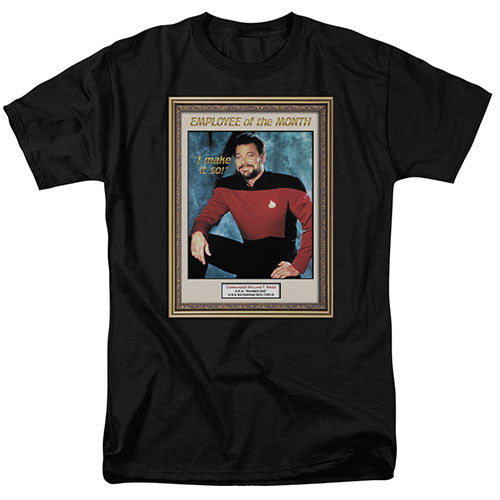 Star Trek TNG Employee of the Month Adult/Unisex Tshirt Size S-2X
100% Cotton High Quality Pre Shrunk Machine Washable Tshirt