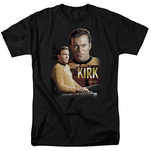 Star Trek Captain Kirk Adult/Unisex Tshirt Size S-2X
100% Cotton High Quality Pre Shrunk Machine Washable Tshirt