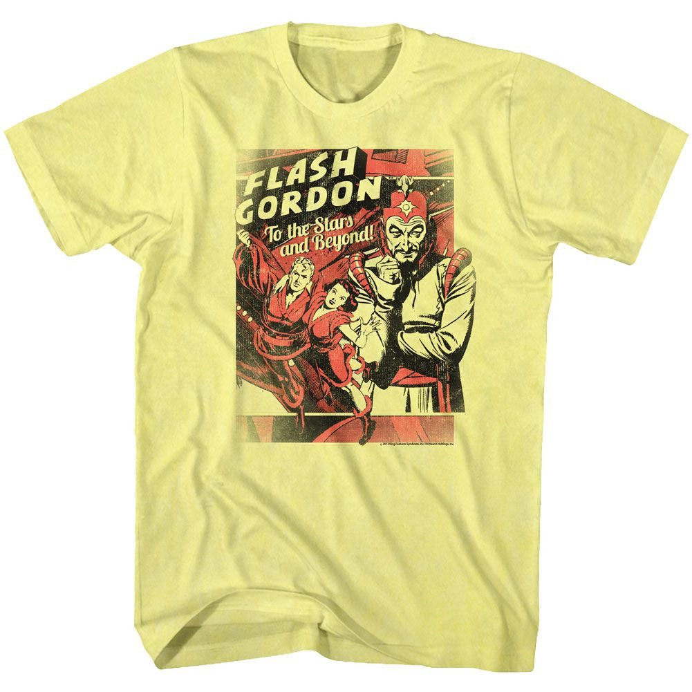 Flash Gordan To The Stars and Beyond Adult/Unisex Tshirt Size S-2X
100% Cotton High Quality Pre Shrunk Machine Washable Tshirt