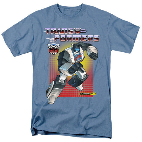 Transformers Jazz Adult Unisex Tshirt Size S-2X
100% Cotton High Quality Pre Shrunk Machine Washable T Shirt