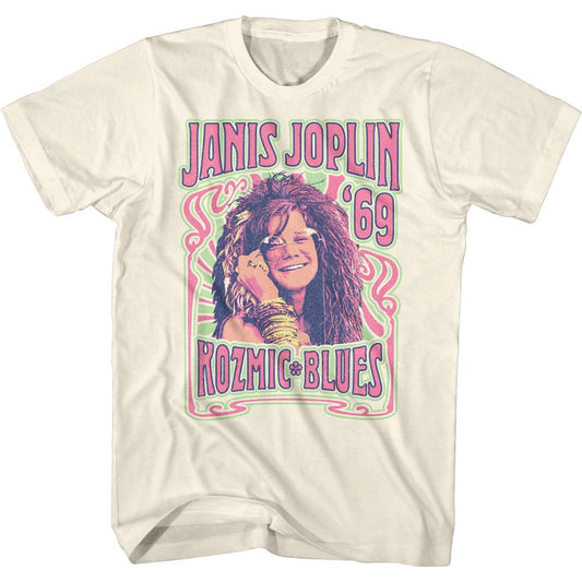 Janis Joplin Kozmic Blues Adult/Unisex Tshirt Size S-2X
100% cotton high quality pre shrunk machine washable t-shirt