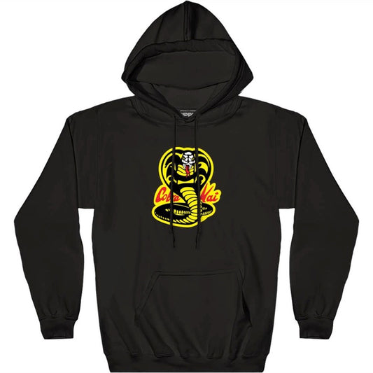Cobra Kai Logo Adult Unisex Pullover Hoodie Size S-2X
75% Cotton/ 25% Polyester High Quality Pre Shrunk Machine Washable Hoodie.

Pull-Over Hoodie, Available Sm to 2X