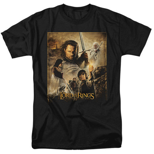 Lord of the Rings ROTK Poster Adult Unisex Tshirt Size S-2X