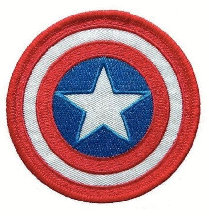 3.5 inches diameter, a new Captain America classic shield logo embroidered patch. Sew or iron on. New.

Please note we will always combine shipping on like items.  Any additional patch or pin will ship for 50 cent per item.  Any additional payment will be reimbursed to your Paypal account.  Thank You.