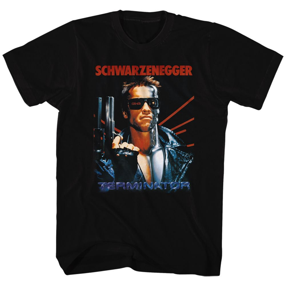 Terminator-Schwarz  Adult Unisex Tshirt Size S-2X
100% Cotton High Quality Pre Shrunk Machine Washable T Shirt