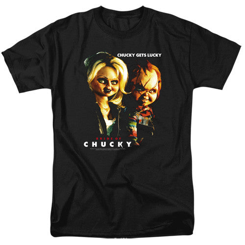Child's Play-Chucky Gets Lucky Adult Unisex Tshirt Size S-2X
100% Cotton High Quality Pre Shrunk Machine Washable T Shirt