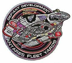 Star Trek: Deep Space Nine Defiant Development Embroidered Patch -new
