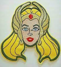 3.5 inches tall, a new SHE-RA, Princess of Power embroidered patch.  Sew on or Iron. He-man sister from the classic cartoon series Masters of the Universe. New.

Please note we will always combine shipping on like items.  Any additional patch or pin will ship for 50 cent per item.  Any additional payment will be reimbursed to your Paypal account.  Thank You.