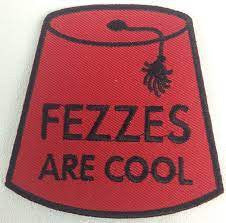 Doctor Who TV Series 11th Doctor "Fezzes Are Cool" Embroidered Patch -new