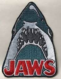 3.5" inches tall, a new Jaws Motion Picture "Shark Attack"  embroidered patch. Sew on or iron on. New.

Please note we will always combine shipping on like items.  Any additional patch or pin will ship for 50 cent per item.  Any additional payment will be reimbursed to your Paypal account.  Thank You.