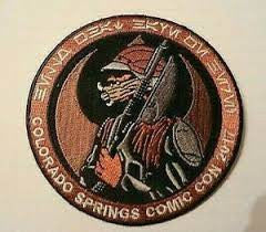 3.5 inches in diameter, Star Wars "Colorado Springs Comic Con 2017" embroidered patch. Sew on or iron on. New.

Please note we will always combine shipping on like items.  Any additional patch or pin will ship for 50 cent per item.  Any additional payment will be reimbursed to your Paypal account.  Thank You.