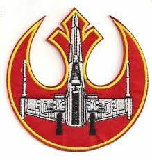 Star Wars X-Wing Rebel Alliance Die Cut Logo Embroidered Patch -new