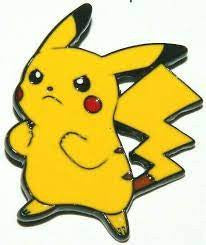 1. 1/4 inch high,  a new Pokemon Pikachu as Angry Stance Metal Enamel Pin with clutch back.

Please note we will always combine shipping on like items.  Any additional patch or pin will ship for 50 cent per item.  Any additional payment will be reimbursed to your Paypal account.  Thank You.