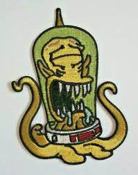 3.75 inches high,  eye closed Kang Johnson of Planet Rigel VII embroidered patch.  Sew on or iron. 

Please note we will always combine shipping on like items.  Any additional patch or pin will ship for 50 cent per item.  Any additional payment will be reimbursed to your Paypal account.  Thank You.