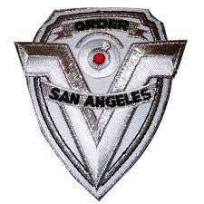 3 3/4 inches tall,  a new Demolition Man Movie Order of San Angeles Police Logo embroidered patch. Sew on or iron on. New.

Please note we will always combine shipping on like items.  Any additional patch or pin will ship for 50 cent per item.  Any additional payment will be reimbursed to your Paypal account.  Thank You.