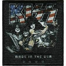 Kiss "Made in the USA" Embroidered Patch -new
