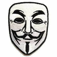 3 inches wide, V for Vendetta "Face Logo" embroidered patch. Sew on or iron on. New. 

Please note we will always combine shipping on like items.  Any additional patch or pin will ship for 50 cent per item.  Any additional payment will be reimbursed to your Paypal account.  Thank You.