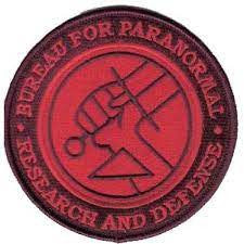 Hellboy Bureau for Paranormal -Research and Defence Large Embroidered Patch -new