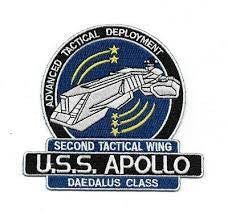 4" by 4 1/2", Stargate Atlantis U.S.S. Apollo uniform embroidiered patch. Sew or iron on. New

Please note we will always combine shipping on like items.  Any additional patch or pin will ship for 50 cent per item.  Any additional payment will be reimbursed to your Paypal account.  Thank You.
