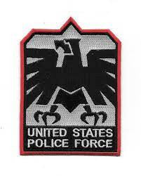 4 1/4 inches tall,  Escape From Los Angeles Movie U.S. Police Force Logo embroidered patch. Sew on or iron on. New.

Please note we will always combine shipping on like items.  Any additional patch or pin will ship for 50 cent per item.  Any additional payment will be reimbursed to your Paypal account.  Thank You.