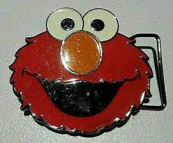 Sesame Street Elmo Enamel Metal Belt Buckle -NEW
