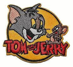 3 1/4 inches wide, a new Tom and Jerry with Logo (Hanna-Barbara) embroidered patch. Sew on or iron on. New.

Please note we will always combine shipping on like items.  Any additional patch or pin will ship for 50 cent per item.  Any additional payment will be reimbursed to your Paypal account.  Thank You.