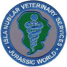 3 1/4 inches in diameter, Jurassic World "Nublar Veterinary Services" embroidered patch.  Sew or iron on. New

Please note we will always combine shipping on like items.  Any additional patch or pin will ship for 50 cent per item.  Any additional payment will be reimbursed to your Paypal account.  Thank You.