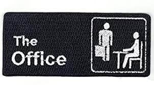 4 inches wide, a new the Office television series embroidered patch. Sew or iron on. New.

Please note we will always combine shipping on like items.  Any additional patch or pin will ship for 50 cent per item.  Any additional payment will be reimbursed to your Paypal account.  Thank You.