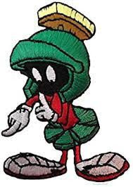 Looney Tunes, Marvin The Martian "Pointing" Embroidered Patch -new