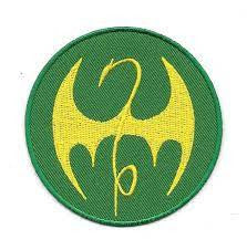 Marvel Comics Iron Fist Logo Embroidered Patch -new