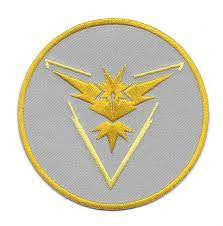 Pokemon Go Game Team Instinct Logo Embroidered Patch -new