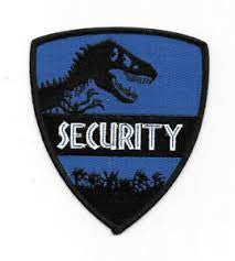 Jurassic Park Security Shoulder Embroidered Patch - New