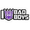 Transformers "I Decepticon Bad Boys" Embroidered Patch -new